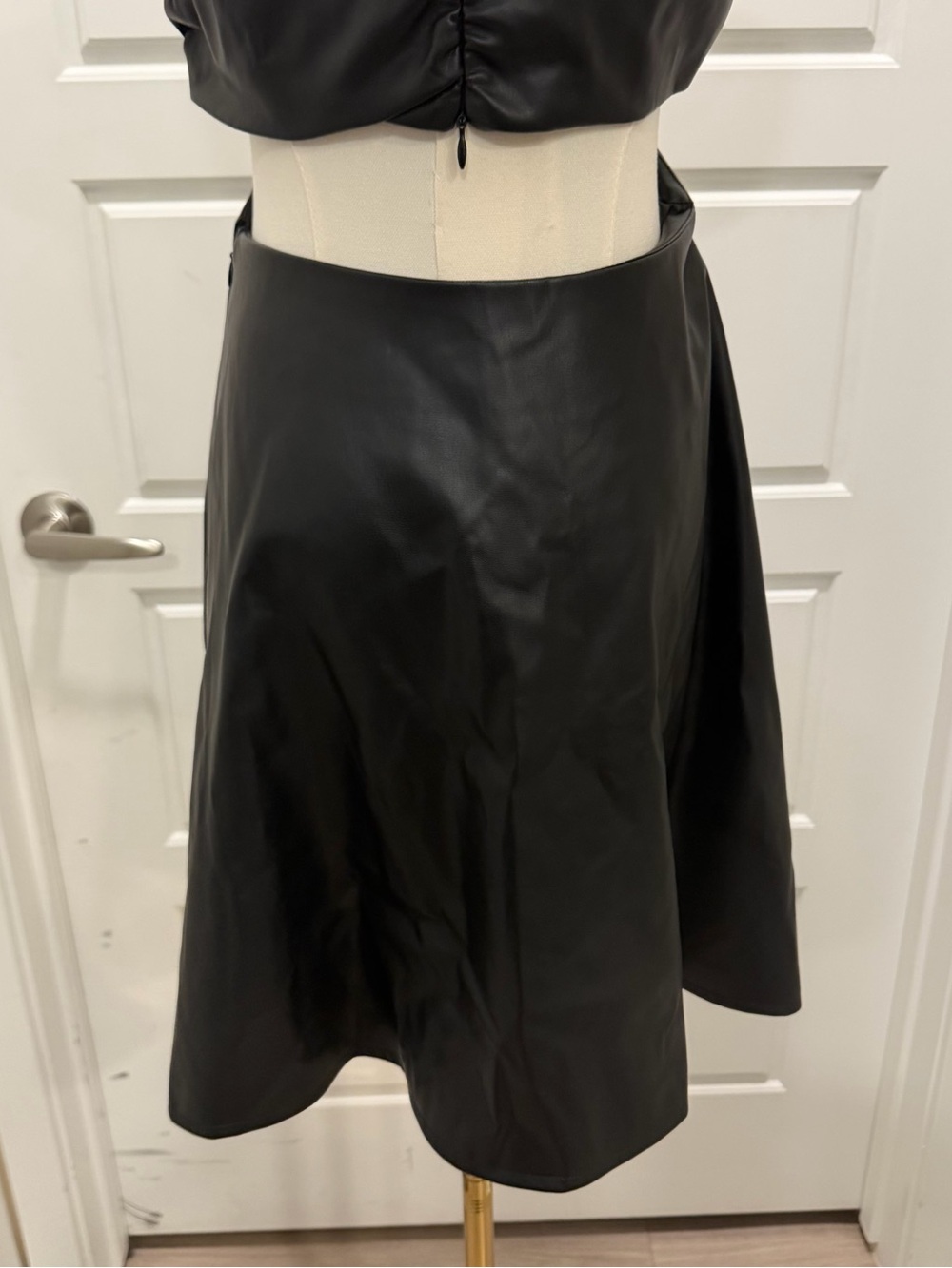Jason Wu Black Faux Leather Mini Dress NWT - Picture 6 of 9